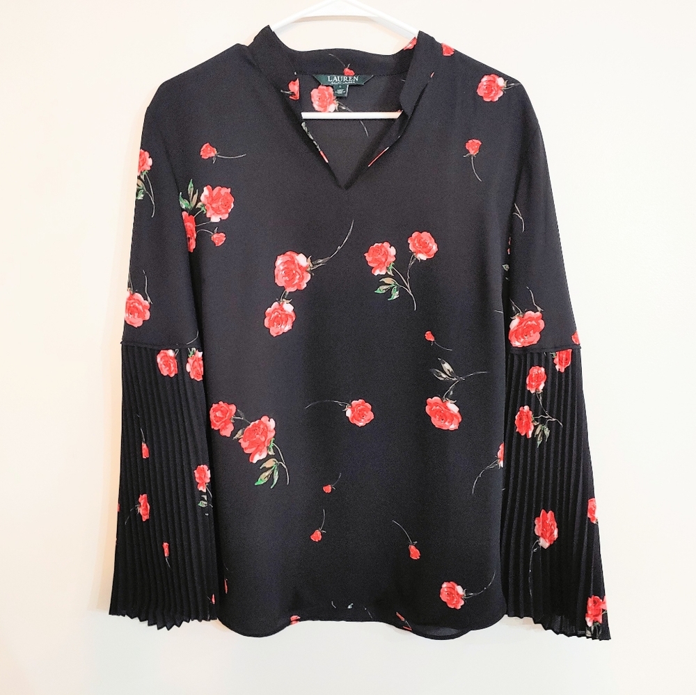 Black top with red roses